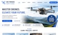 design wix drone training school website drone academy drone survey website