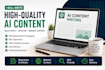 write SEO blog posts, articles, and web content that ranks