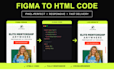code HTML email template from figma