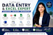 do excel data entry and typing