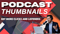 design high CTR podcast thumbnail for youtube