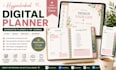 design hyperlinked digital planner, goodnotes planner etsy digital planner