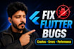 fix bugs and errors in your flutter app
