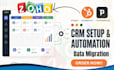 setup zoho hubspot pipedrive crm workflow automation