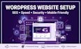 wordpress website setup with SEO and speed optimization
