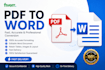 convert pdf to word with 100percentage accuracy