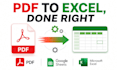 convert your PDF files to clean, structured excel spreadsheets