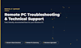 provide remote PC troubleshooting and IT technical support