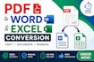 convert PDF to editable word document manually