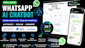 build ai  whatsapp chatbot using manychat, tidio or chatfuel