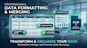clean , format, merge excel and pdf data