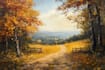 paint landscape in oil painting