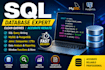 solve sql assignments, queries, joins, and database tasks