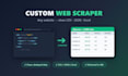 build a custom web scraper that delivers clean CSV or json data