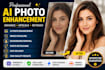 enchance, upscale and edit your photos with ai