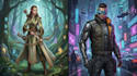 do cyberpunk futuristic city art
