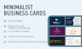 design a minimalist business card for your brand