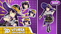 make 3d anime character model for vroid, vseeface, or vrchat