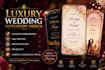 create a luxury animated wedding invitation video