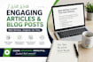 write clear and engaging english content