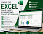 excel data entry, excel spreadsheet, and data cleaning