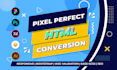 convert figma to html, psd to html, bootstrap responsive tailwind css