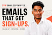 write persuasive email copy for gyms