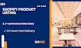 do perfect shopify product listing and ecommerce data entry