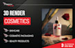 create 3d render for your cosmetic and product packaging