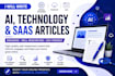 write ai, technology, and saas blog articles