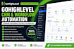 create gohighlevel CRM workflows and automation