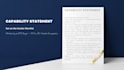 write a capability statement engineering or industrial firm