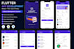 develop a flutter mobile app UI and apk