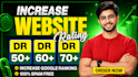 increase domain rating ahrefs DR 70 plus