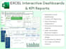 create an interactive excel dashboard and KPI report