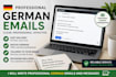 write professional german emails and messages