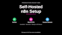 set up self hosted n8n on your server with docker