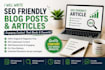write SEO friendly blog posts and articles