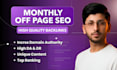 do monthly off page SEO with authority white hat do follow backlinks