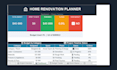 create a home renovation planner in excel with budget tracker