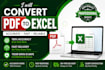 convert PDF to excel with accurate formatting