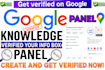 create a google knowledge panel or graph for any category