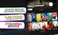 build a fully functional film streaming website using API