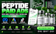manage peptide meta ads, google ads and tiktok ads campaign setup