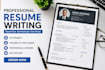 provide professional resume and cover letter services