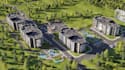 design large scale urban residential masterplan 3d site plan landscape rendering