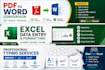 do excel word pdf work