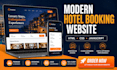 develop a modern responsive hotel booking website