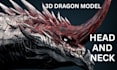 do 3d model dragon model creature model  for game or 3d printing