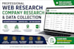 do professional web research, company research, and data collection